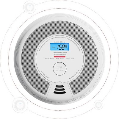 X-Sense Vernetzbarer kombinierter Rauch- und Kohlenmonoxid-Melder, SC07-W