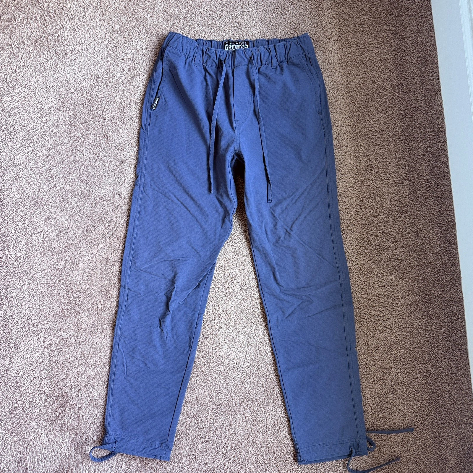 Coalatree Trailhead Technical Pants Mens M Blue Ripstop Hiking Climbing Outdoors