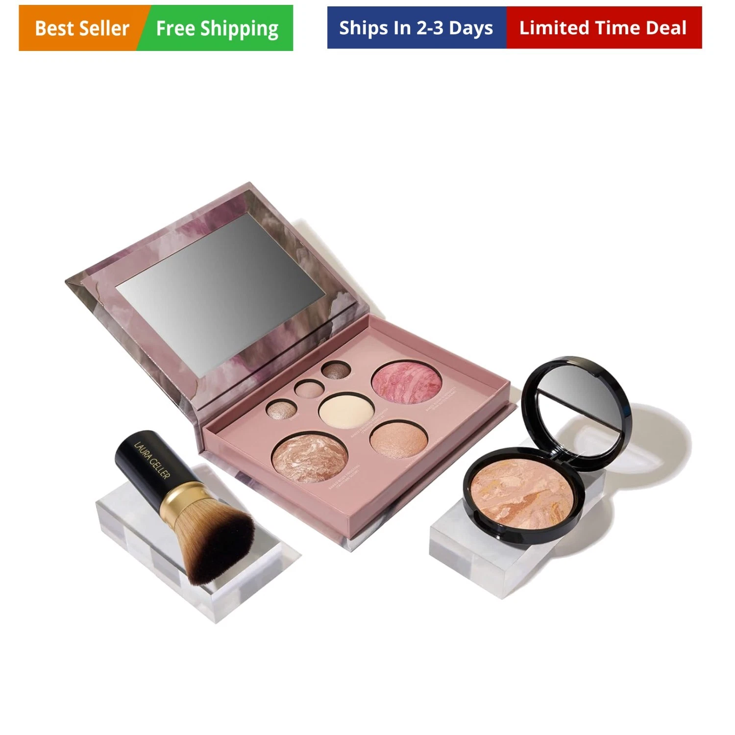 Baked Starter Kit: Fair, Best of the Best Full Face Palette + Baked Balance-n...