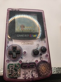 Nintendo Game Boy Color Purple Console with Pok&eacute;mon Yellow & Kirby's Pinball La&hellip;