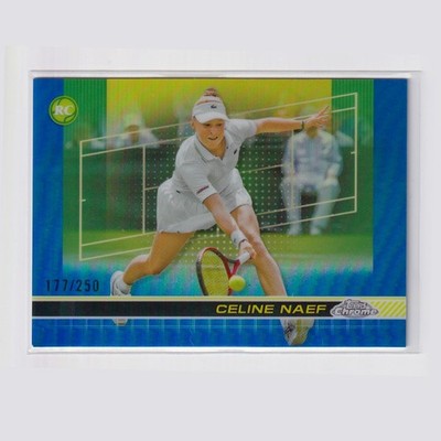 2024 Topps Chrome Tennis - Celine Naef Blue Refractor /250 #169 (RC)