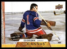 2020-21 Upper Deck UD Canvas Ed Giacomin New York Rangers #C255