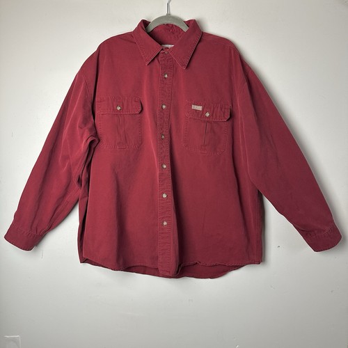 Supernatural Dean Winchester Carhartt S113 DKR Murder Shirt Button Up Red 2XL