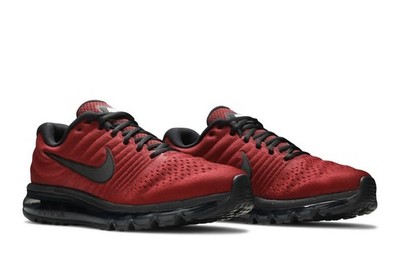 Nike Air Max 2017 Team Red Black Running Workout Shoe 849559  display picture 3