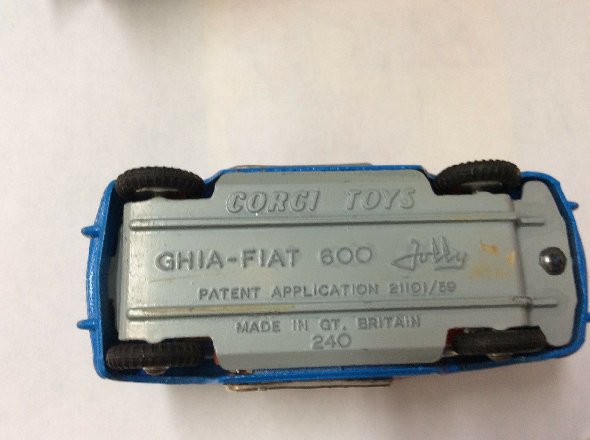 コーギー　トイズ　フィアット600 ミニカーショップ ケンボックス CORGI TOYS☆240☆GHIA