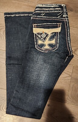 Laguna Beach Womens Jeans Dana Point Low Rise Size 24 x 33 Denim Made In USA NWT