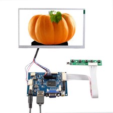 HD VGA AV Controller Board and 7 inch 1000nit 1024x600 Outdoor LCD Screen