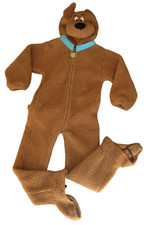 Scooby Doo Child Costume Boy or Girl Size Small Brown 1 Piece Dog HALLOWEEN