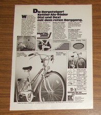 Seltene Werbung KETTLER ALU-RAD Dixi & Daxi mit dem rotem Berggang 1985