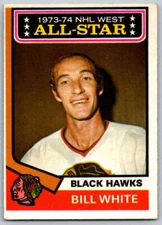 1974-75 O-Pee-Chee #136 Bill White AS (ref 171135)
