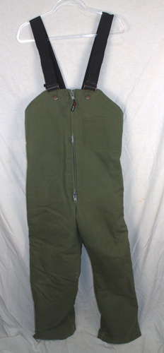 Work King Latzhose Herren Medium Army Grün Thermo Arbeits/Arbeit Latzhose Vintage