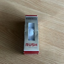 Pinnacle Rush For Distance 3 White Golf Balls New