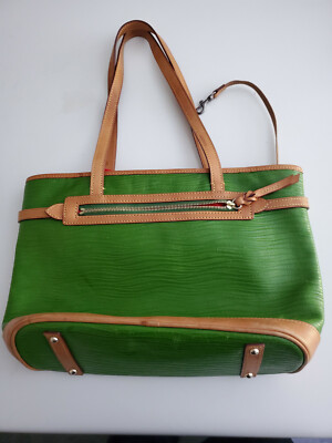 Dooney & Bourkeレザー ビジネスバッグ 緑 Dooney & Bourke Western Messenger