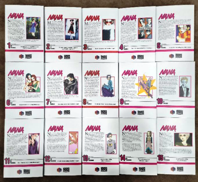 NANA Manga By Ai Yazawa Volume 1-21 Full Set English Version Comic