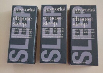 3 x thisworks choose sleep Spray a 2*5ml Kopfkissen&Rachenspray Neu