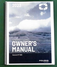 2023 Polaris General XP 1000 Owner's Manual: Full Color & Protective Covers!