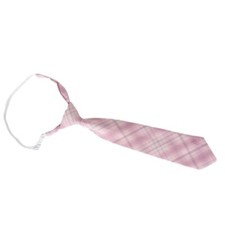 Japanese JK Pink Checkered Pre-Tied Neck Tie School Uniform Cravat Tie Bowtie