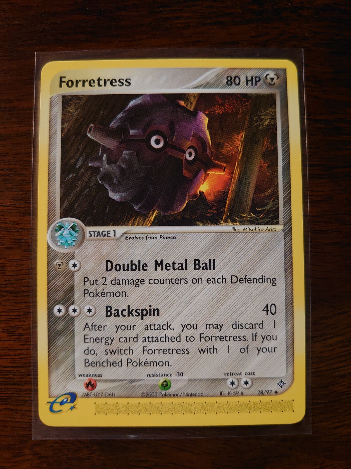 Pokémon TCG Forretress EX Dragon 28/97 Regular Uncommon NM e series