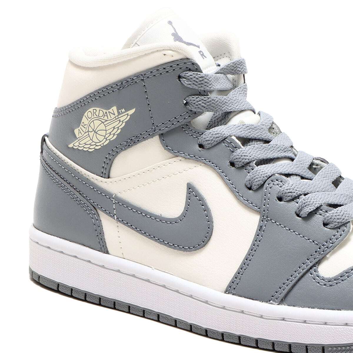 Nike WMNS Air Jordan 1 Mid Grey Sail BQ6472-115 US W6.5 - 12