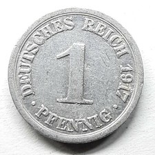 Deutschland 1 Pfennig, 1917G KM# 24