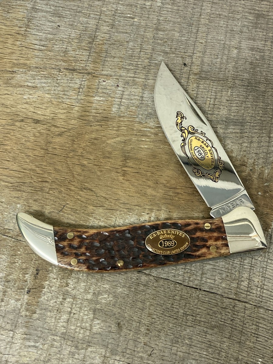 有名な高級ブランド KA-BAR CK89 Jig Knife, Clasp Club Collectors Grizzly 1989 その他