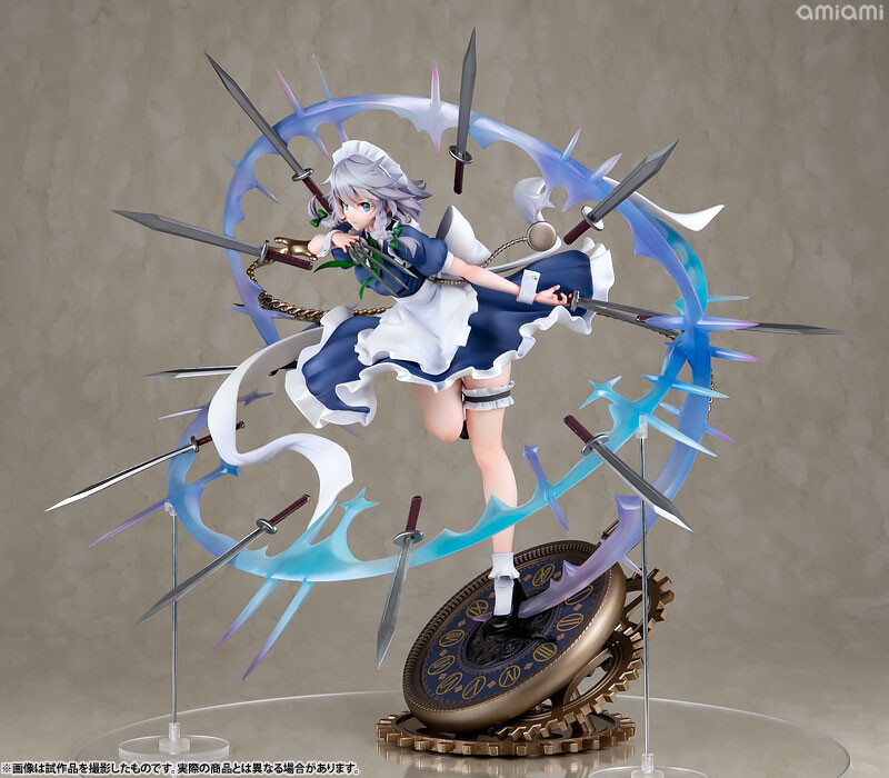【sakuya】結崎ひよの&ユーベルフルセット Touhou Project Izayoi Sakuya PVC 32cm Figure Statue Model