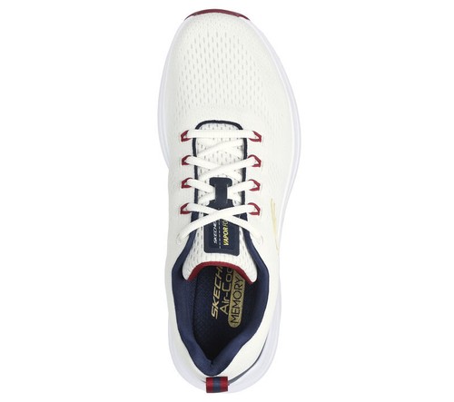 Hombre Skechers Vapor Foam 232625 Ligero Estilo Color Blanco/Azul Marino Nuevo - Imagen 5 de 6