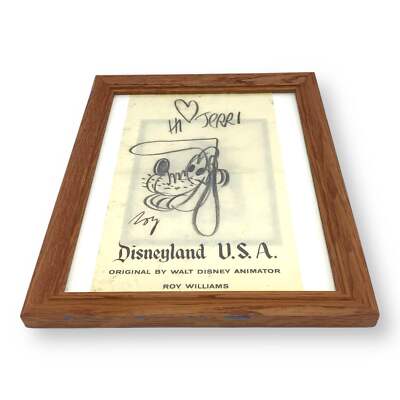 1963 Disneyland Pluto Sketch Signed by Roy Williams Mouseketeer | eBay