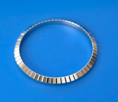 ENGINE TURNED BEZEL FOR 36MM ROLEX WRIST WATCH 1603 1604 1605 STAINLESS STEEL
