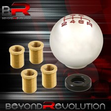 Kit adaptador universal M8 M10 M12 6 velocidades perilla de cambio de marchas redonda tiro corto plateado