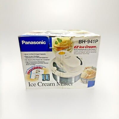 美品 Panasonic アイスクリームメーカー コードレス BH-941P Amazon | パナソニック 電池式コードレスアイスクリーマー BH