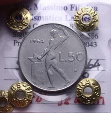 NL* ITALIA Repubblica 50 LIRE VULCANO 1964 FDC SEGNETTI Perizia Filisina M.