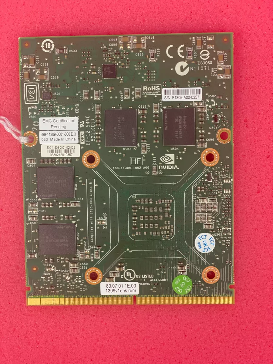 Vintage nVidia GTX 660M ES mobile video card MXM 3.0 As Is for