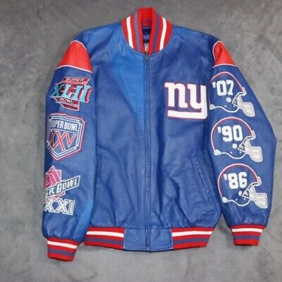 NEW YORK GIANTS SUPER BOWL CHAMPIONS NFL LEATHER JACKET | eBay NEW YORK GIANTS SUPER BOWL CHAMPIONS NFL LEATHER JACKET | eBay