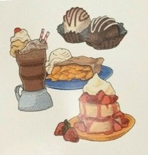 MASCHINENSTICKMOTIVE USB - JUST DESSERTS COLLECTION 4X4 CAKE ICE-CREAM PIE