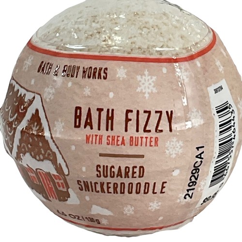 Bath & Body Works Sugared Snicker Doodle Candle 7oz & Bath Fizzy + Hand Sani New - Picture 4 of 7