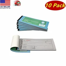 10x Carbonless Cash Money Rent receipt record book 2 part 50 set duplicate copy 
