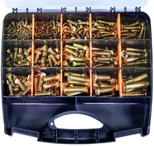 705 Pcs Metric Bolt and Nut Set - M6/M8/M10/M12 Grade 8 Heavy Duty Hexagon Bolts