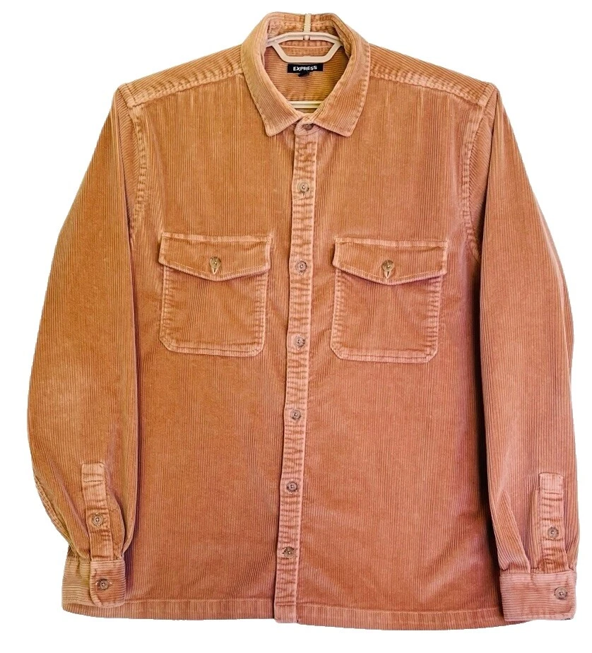 Camisas para hombre Express informales de poliéster con botones