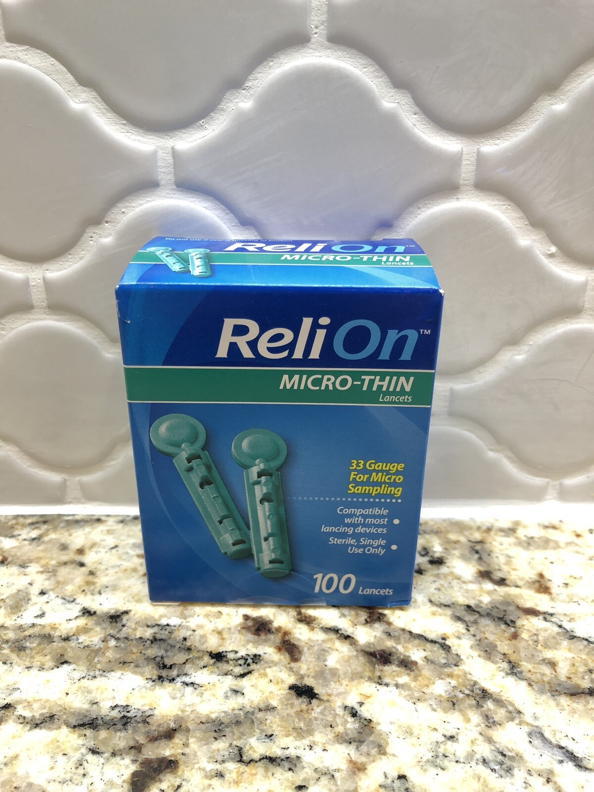 ReliOn MicroThin Lancets 100 ct 33 Gauge for Micro Sampling Exp 08