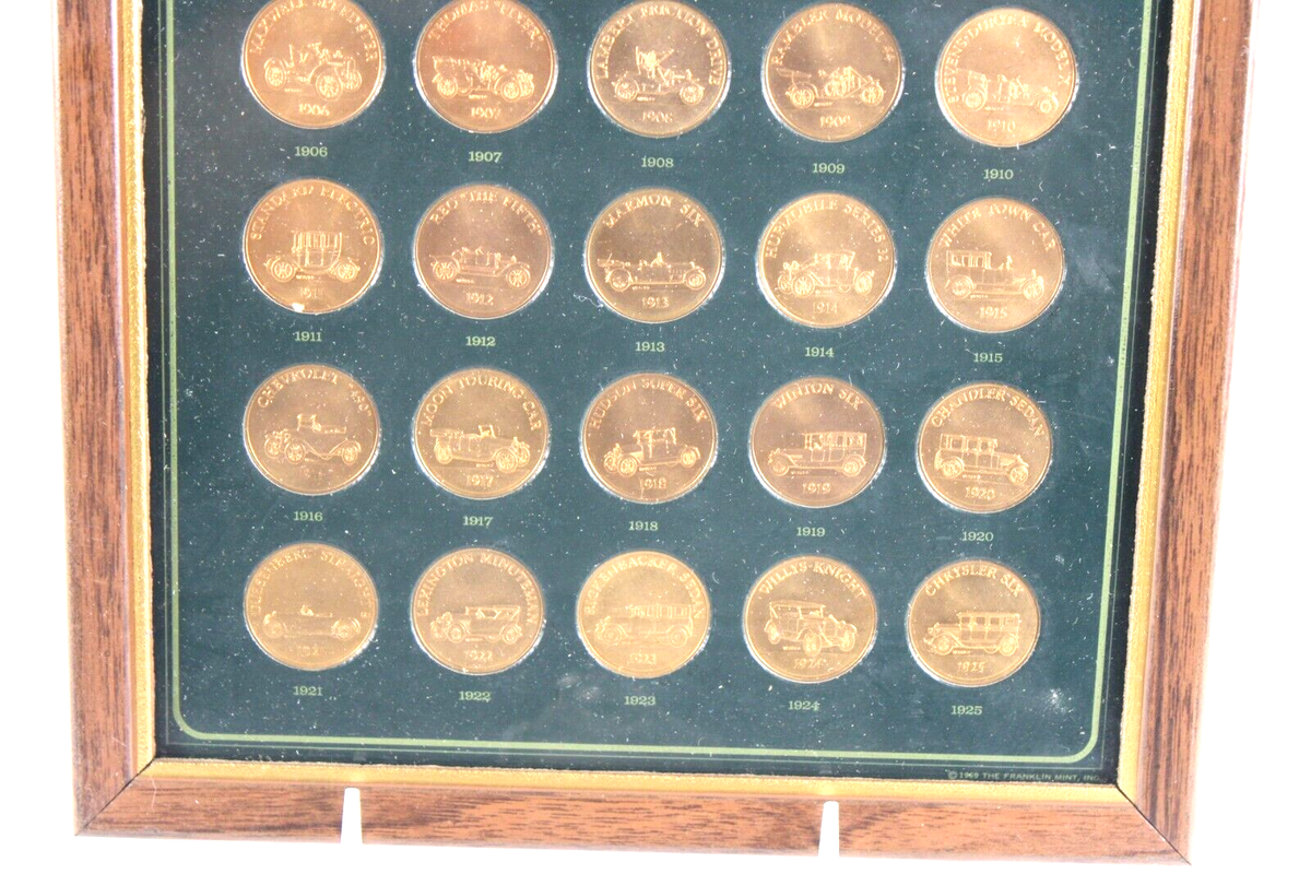 Franklin Mint Antique Car Coin Collection Series 2 Framed | eBay
