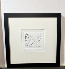 Peintre et Modele 1966 Framed Etching by Pablo Picaso