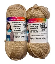 2 LOOPS THREADS COLORWHEEL YARN IN TOAST DISCONTINUED MEDIUM 90 YDS