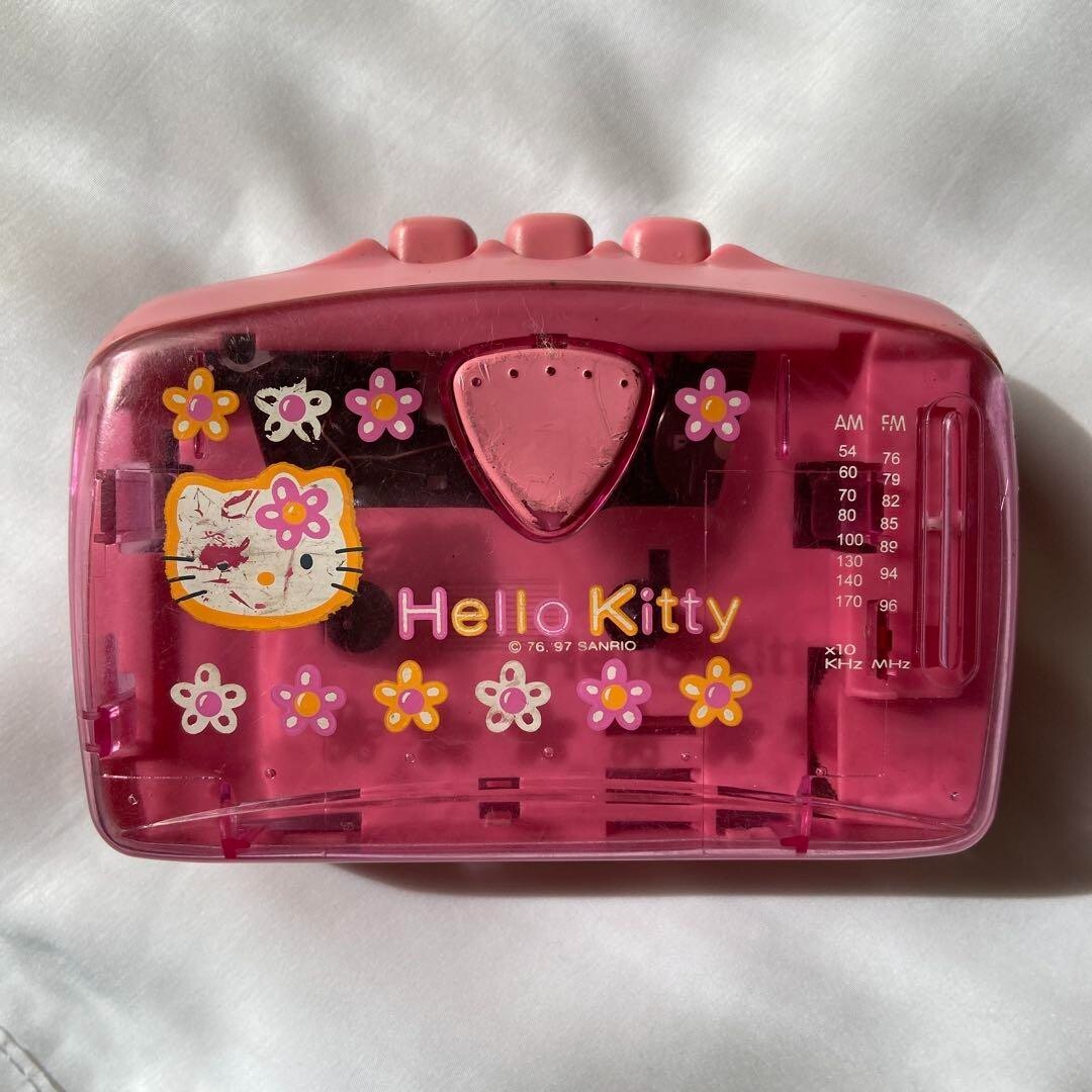 Hello KiTty AM FM Radio Cassette Player 2980 Sanrio USED F/S | eBay