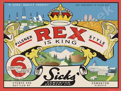 Rex Beer Rex Pilsner Style Beer Label 9