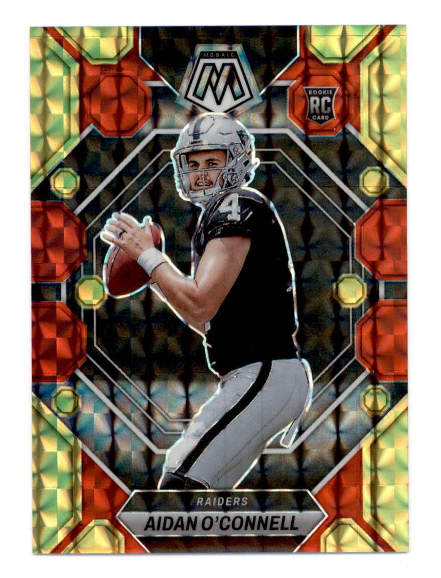 AIDAN O'CONNELL 2023 MOSAIC #281 ROOKIE RED YELLOW FUSION PRIZM #34/80 BF6280