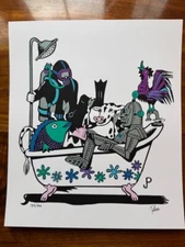 WE'RE ALL IN THIS TOGETHER BLUES VARIANT ART PRINT BY JIM POLLOCK PHISH S/N 400