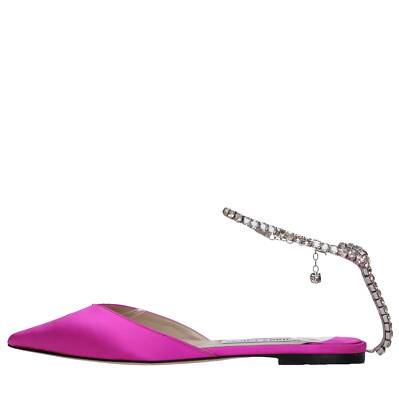 SEAD FLAT BGH Pantoletten und Sabot JIMMY CHOO Damen Fuchsia Amu014_jimm