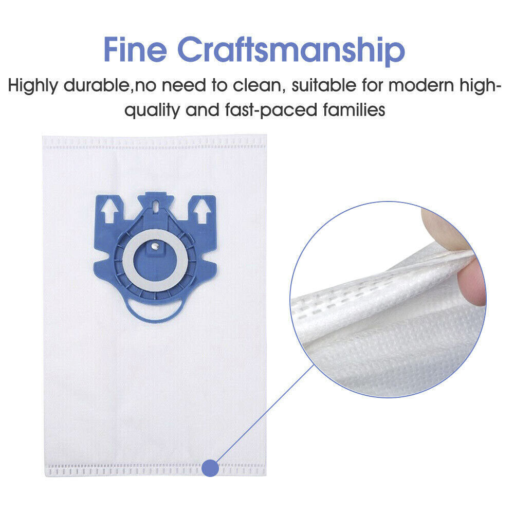 12X Vacuum Cleaner Dust Bags For Miele Hyclean 3D GN C2 C3 S2 S5 S8
