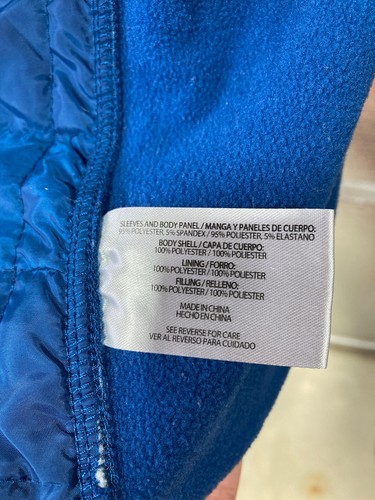 Orvis Quilted Jacket - Mens Medium - Blue - Zip Up - Fleece - Lightweight - Picture 11 of 11